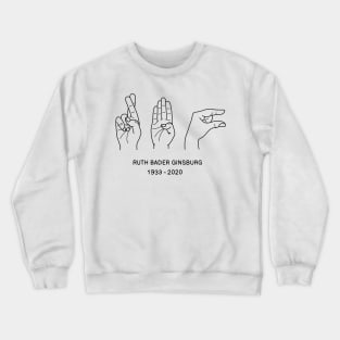 Ruth Bader Ginsburg ASL Crewneck Sweatshirt